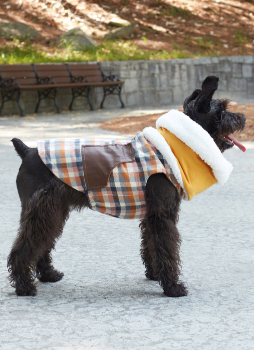 S9663 Pet Coats with Optional Hoods and Cowls in Sizes S-M-L and Adult Cowl