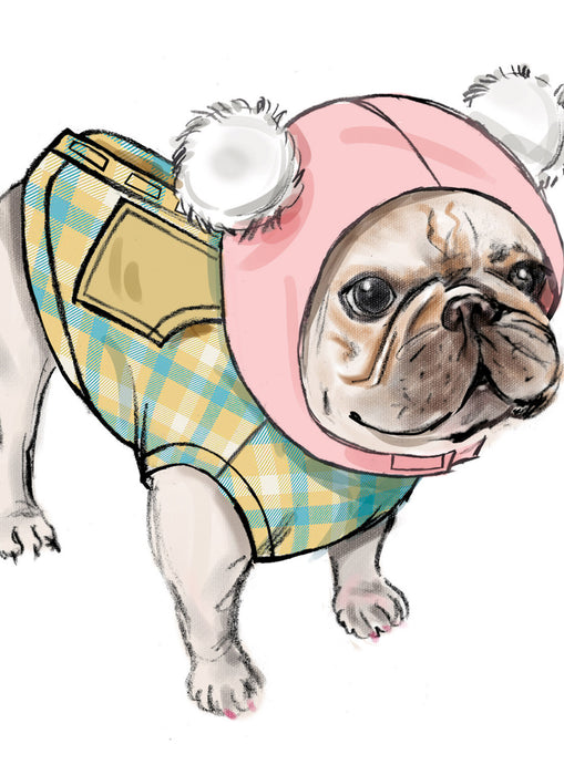 S9663 Pet Coats with Optional Hoods and Cowls in Sizes S-M-L and Adult Cowl