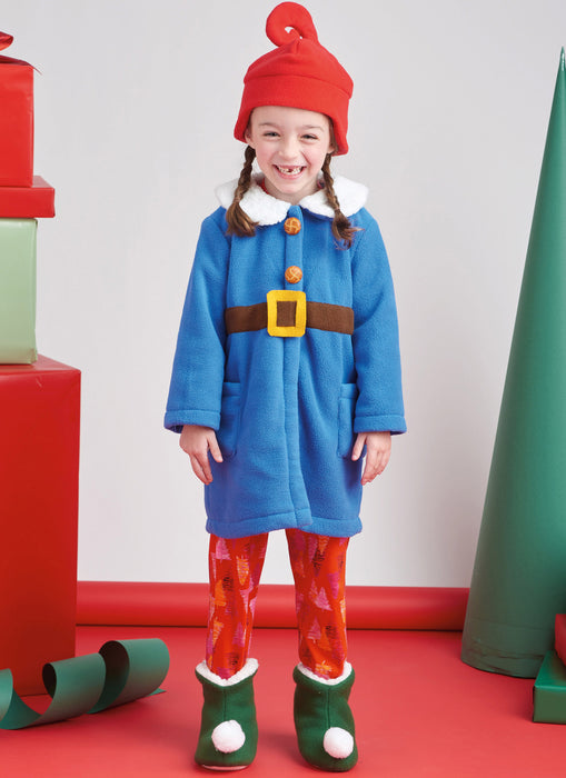 S9672 Children's Robes, Top, Pants, Hat and Slippers in Sizes S-M-L