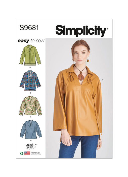 S9681 Misses' and Women's Pull-Over Top