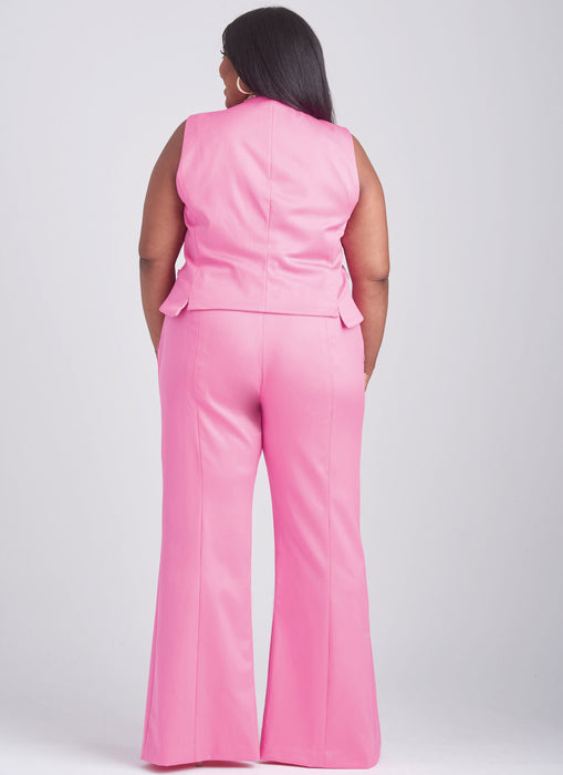 S9689 Misses' and Women's Vest and Pants