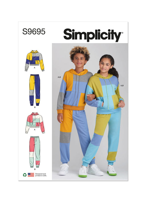 S9695 Girls' and Boys' Hoodie and Jogger Set