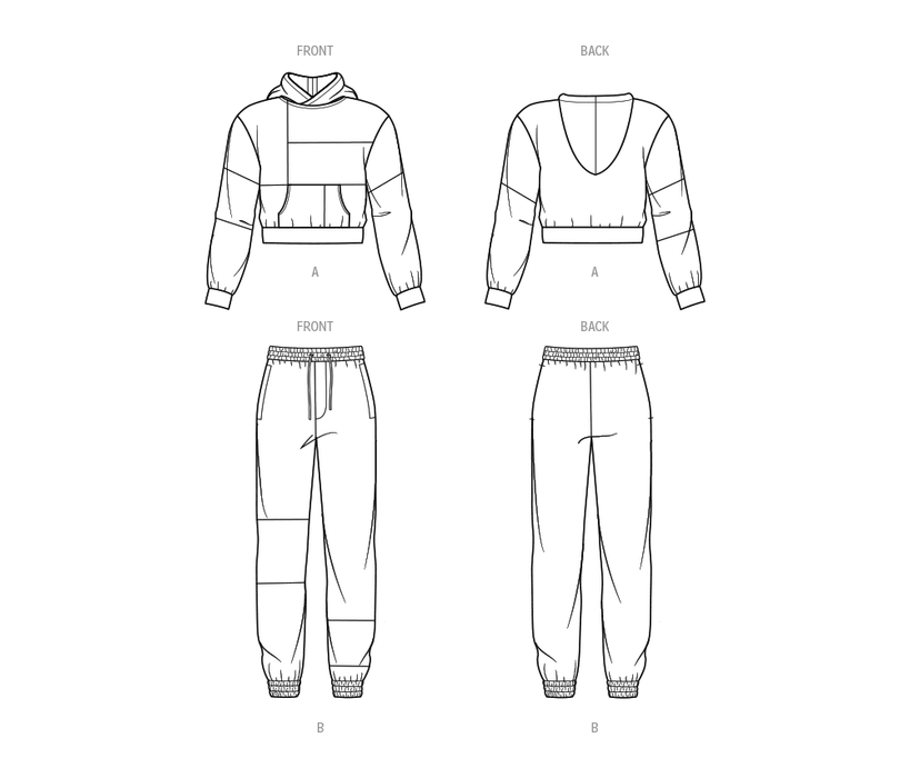 S9695 Girls' and Boys' Hoodie and Jogger Set