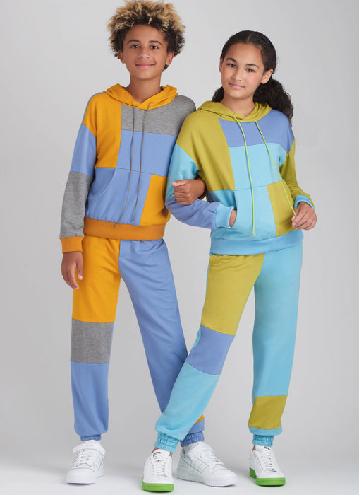 S9695 Girls' and Boys' Hoodie and Jogger Set