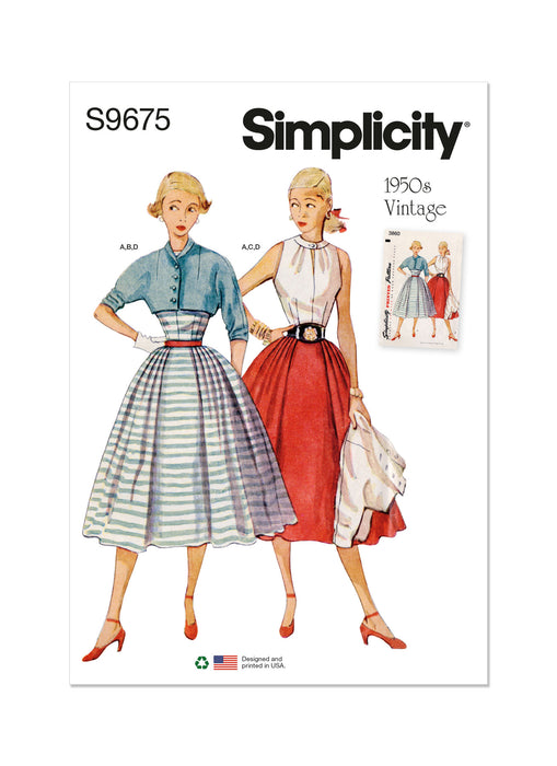 S9699 Misses' Vintage Skirt, Blouse and Jacket