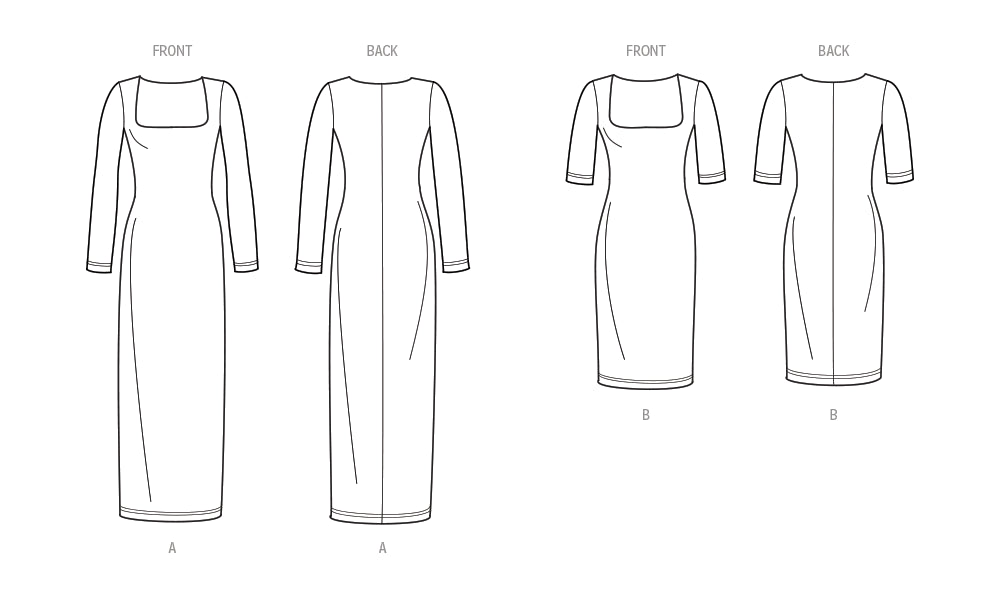 S9701 Misses' Knit Dress in Two Lengths by Mimi G Style