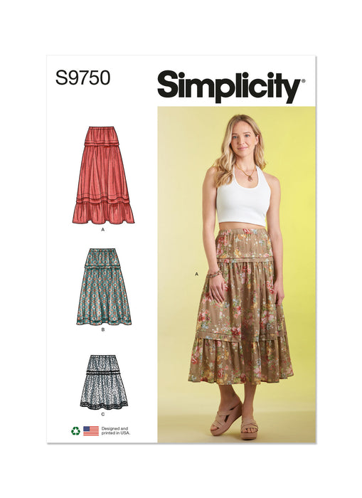 S9750 Misses' Skirt in Three Lengths