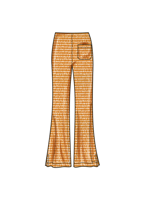 S9751 Misses' Knit Skirts and Pants in Two Lengths