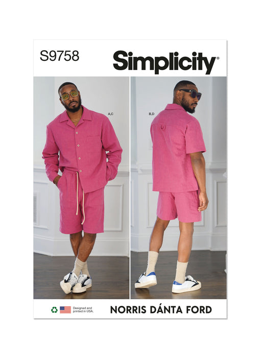 S9758 Men's Shirts and Shorts by Norris Danta Ford