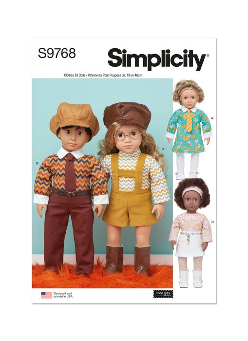 S9768 18" Doll Clothes by Elaine Heigl Designs