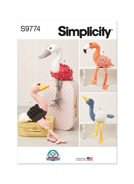 S9774 Decorative Plush Birds by Carla Reiss Design
