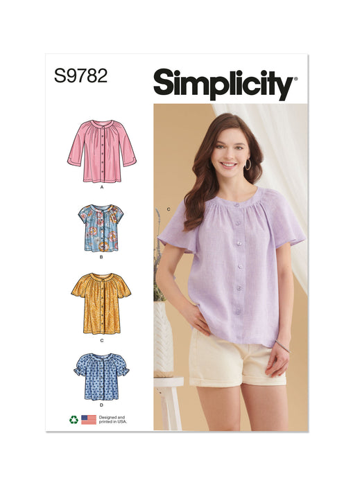 S9782 Misses' Tops