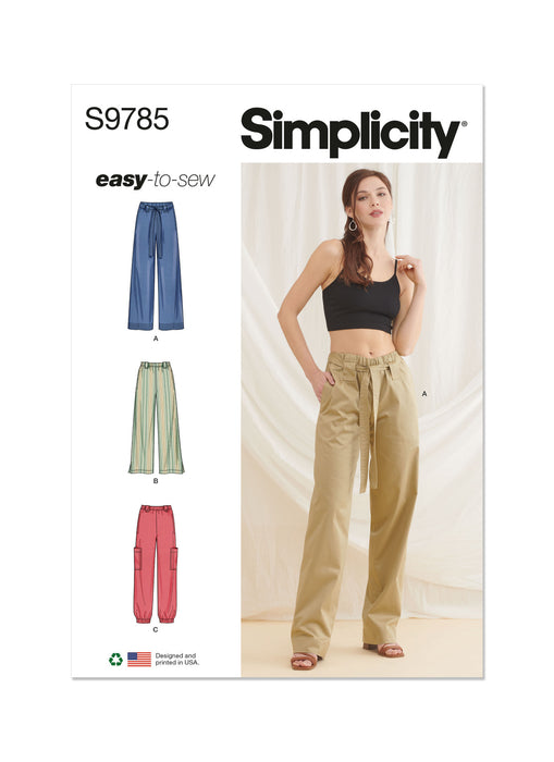 S9785 Misses' Pants