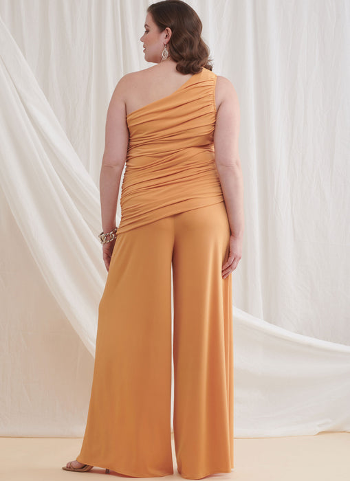 S9790 Women's Knit Tops, Pants and Skirt