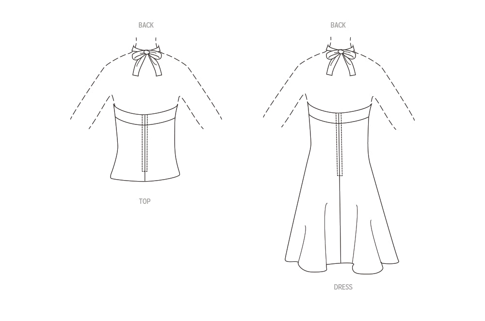 S9794 Simplicity Sewing Pattern 1970s Misses' Knit Short Halter Dress and Halter Top