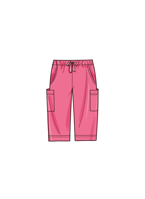 S9798 Toddlers' Top, Pants, Shorts and Hat in Three Sizes