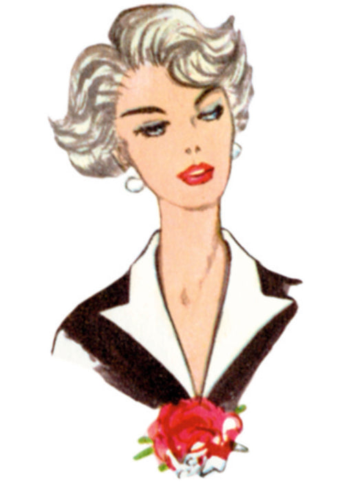 S9817 Vintage 1950s Misses' Neckwear, Headband, Dickey and Sash-Belt