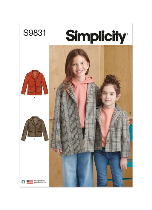 S9831 Children's and Girls' Jacket in Two Lengths