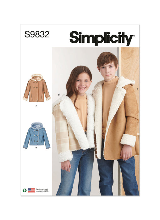 S9832 Girls' and Boys' Jacket In Two Lengths