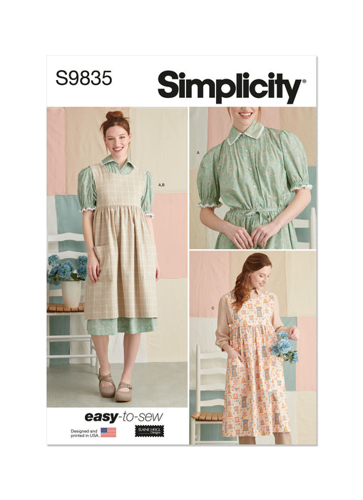 S9835 Misses' Dress and Pinafore Apron In Two Lengths by Elaine Heigl Designs