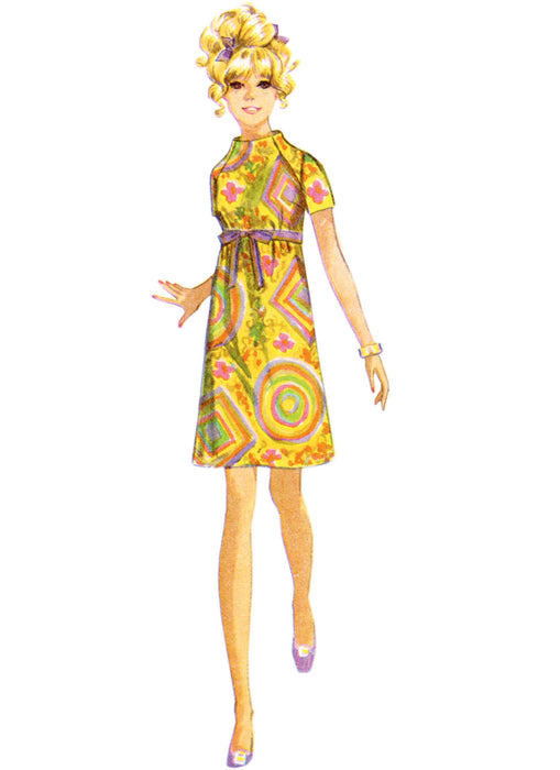 S9845 Vintage 1960s Misses' Dress in Two Lengths