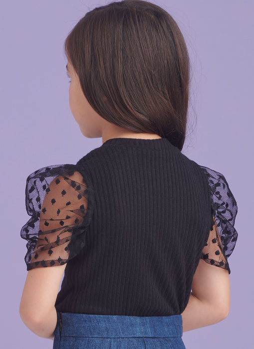 S9863 Children's and Girls' Top and Pants