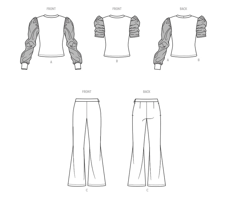 S9863 Children's and Girls' Top and Pants