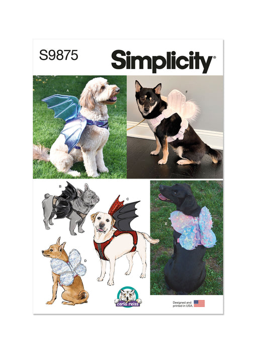S9875 Dog Harness with Wings by Carla Reiss Design