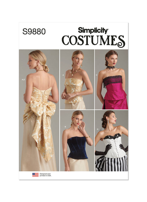 S9880 Misses' Corsets and Sash. Size 32-42