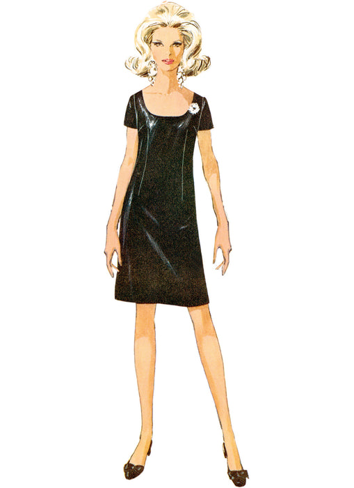 S9884 Vintage 1960s Misses' Dress in Two Lengths