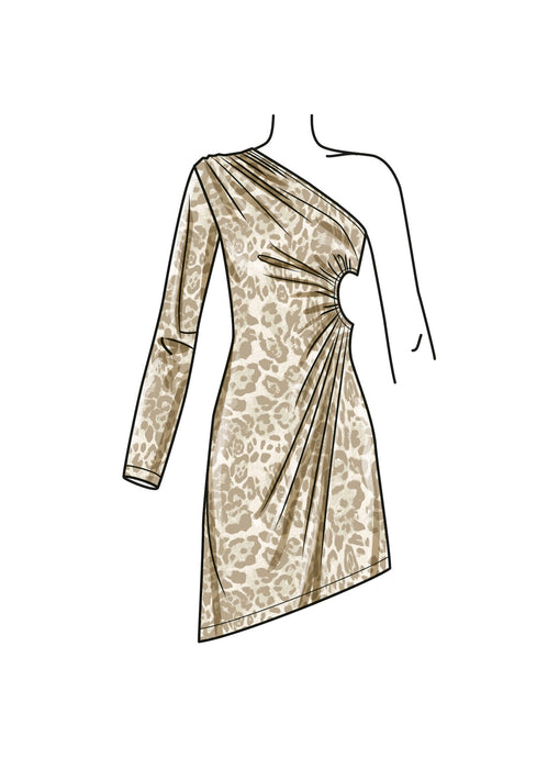 S9885 Misses' Knit Dress in Three Lengths