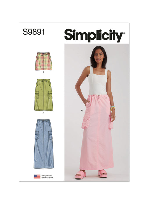 S9891 Misses' Skirt In Three Lengths