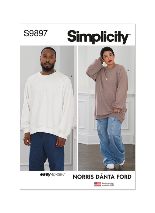 S9897 Unisex Sweatshirt in Two Lengths By Norris Danta Ford