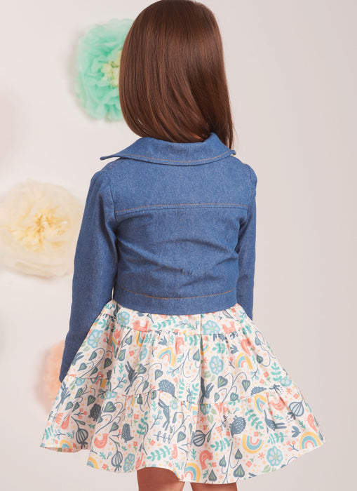 S9899 Toddlers' Jacket and Dresses