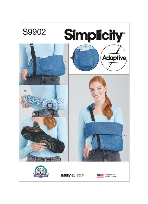 S9902 Wrap, Sleeves and Mitt in Two Sizes and Sling By Carla Reiss Design