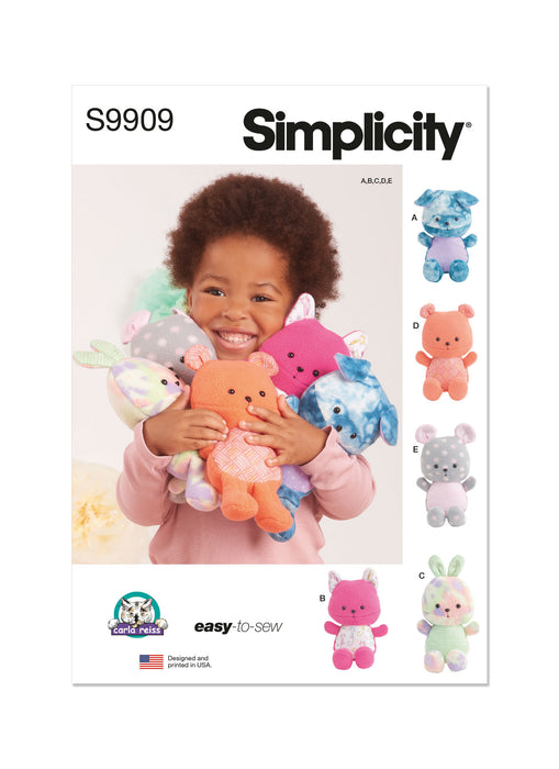 S9909 Plush Animals By Carla Reiss Design