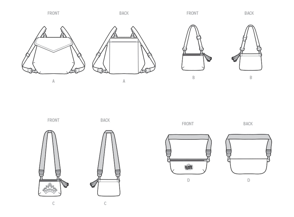 S9936 Backpack, Bags and Purse by Elaine Heigl Designs
