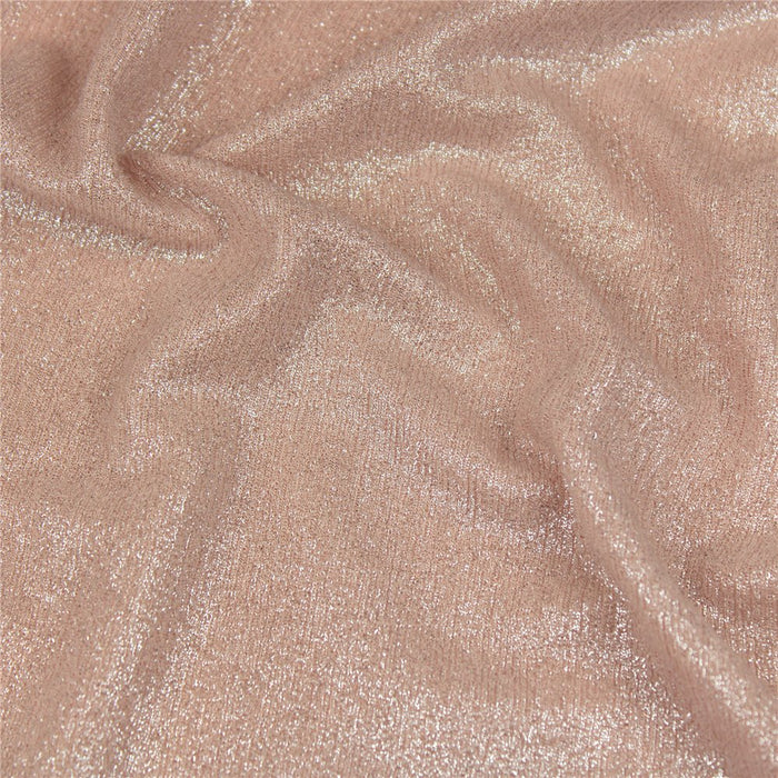 Shiny Jersey - LIGHT PEACH/SILVER