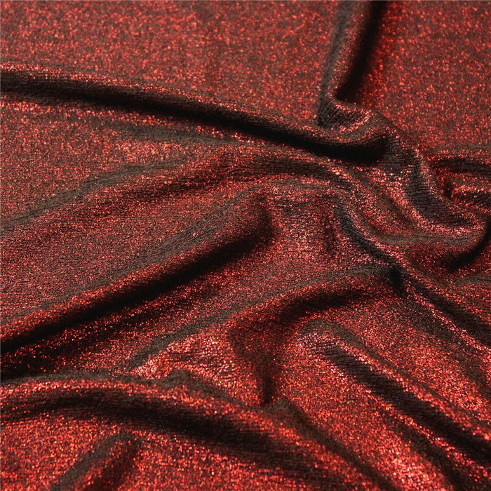 Shiny Jersey - BLACK/RED