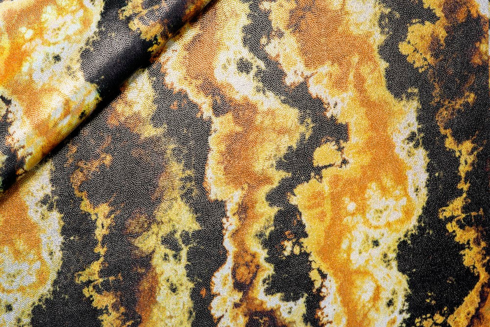Dynamic foiled spandex - YELLOW