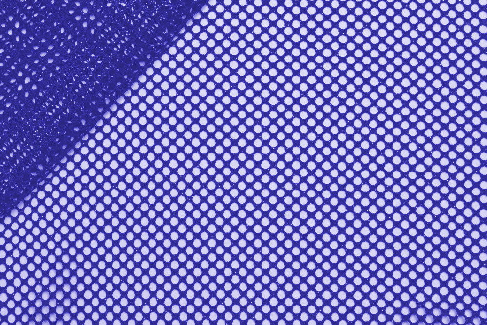 Twist glitter mesh - BLUE ON BLUE