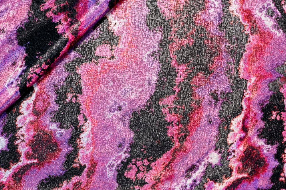 Dynamic foiled spandex - PINK