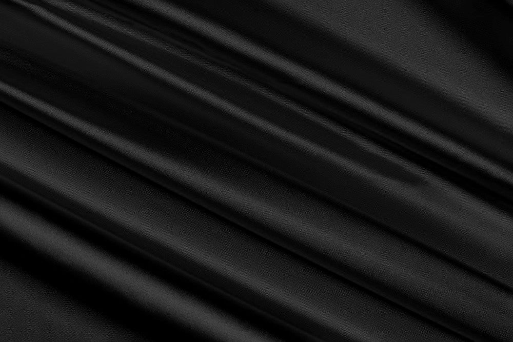 Helen stretch satin - BLACK