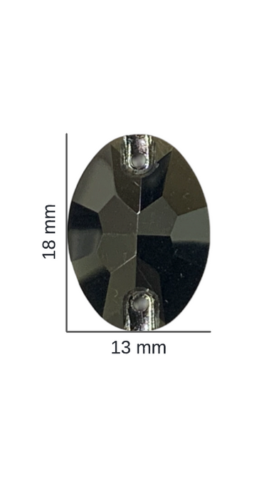 JET HEMATITE - OVAL