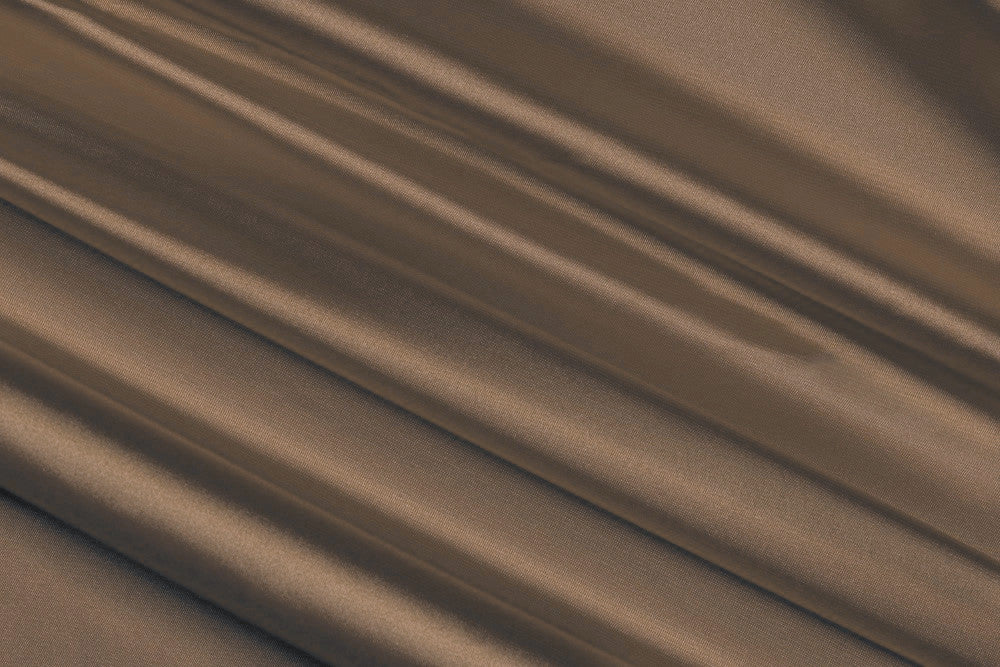 Helen stretch satin - BROWN