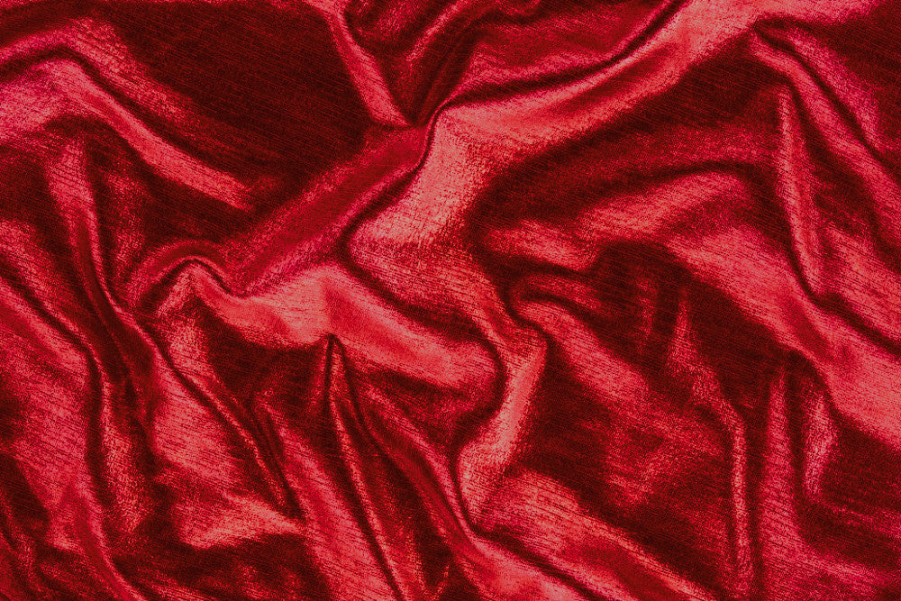Victoria foiled spandex - RED