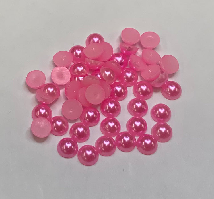 DARK PINK - Half Pearls