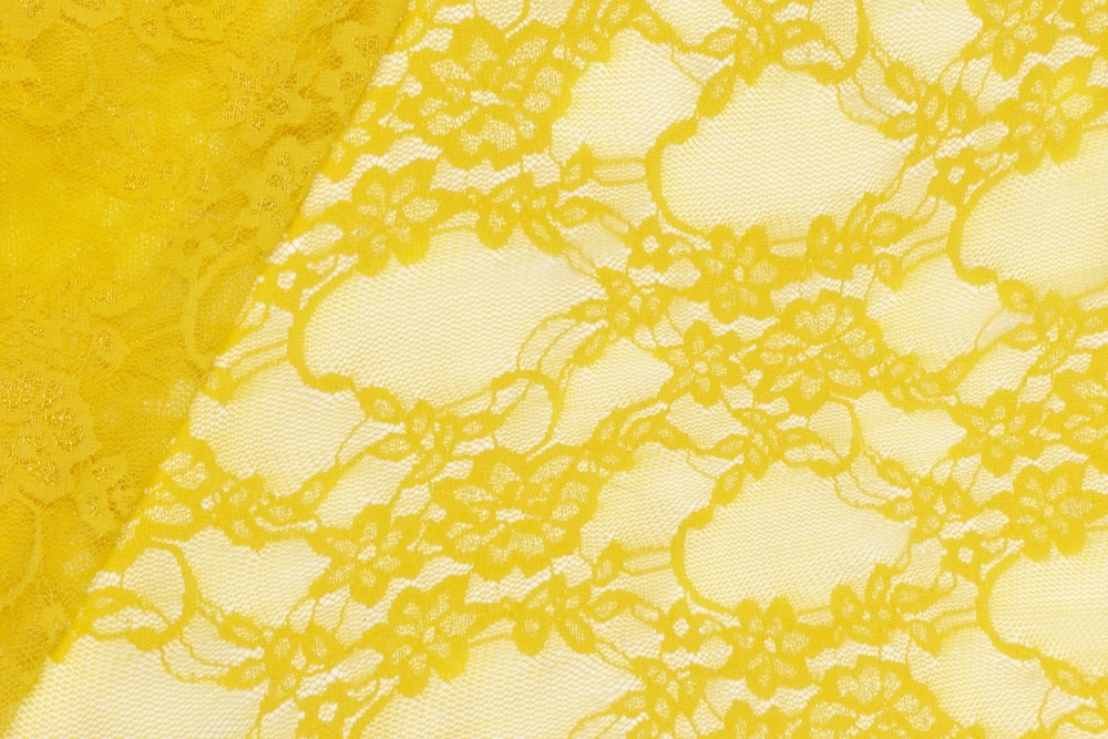 Alexandra stretch lace - YELLOW