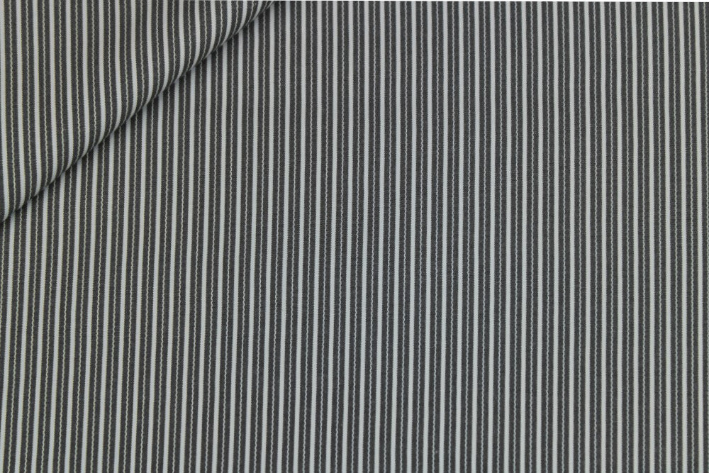 Abington Broadcloth - GREY STRIPES