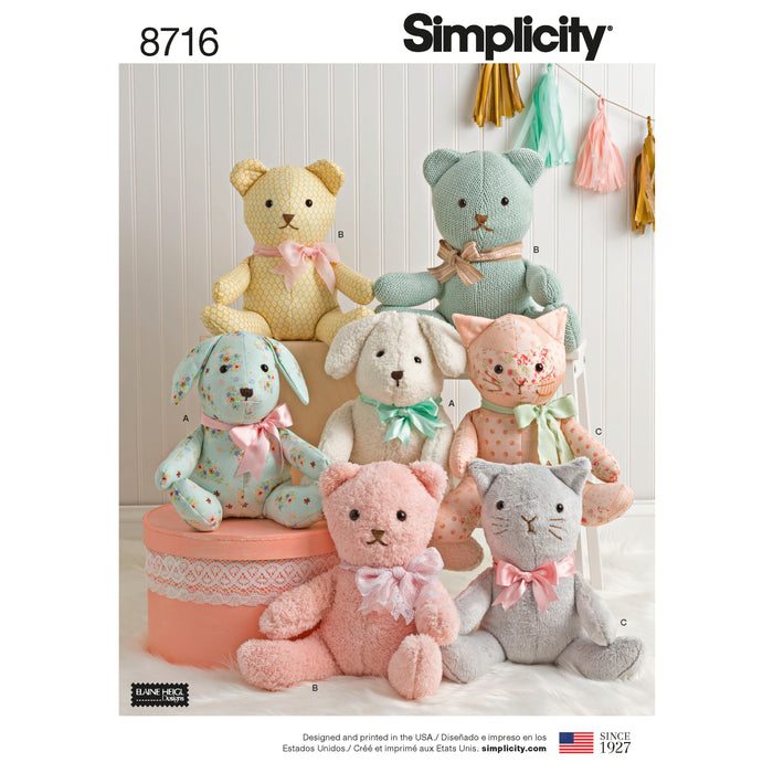8716 Stuffed Animals. Size: One Size